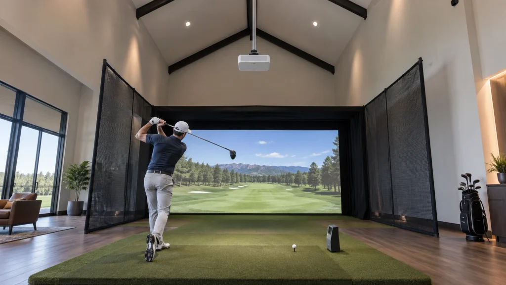 How High Ceiling For Golf Simulator Concord Township Ohio