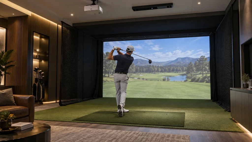 How High Ceiling For Golf Simulator Geneva Ohio