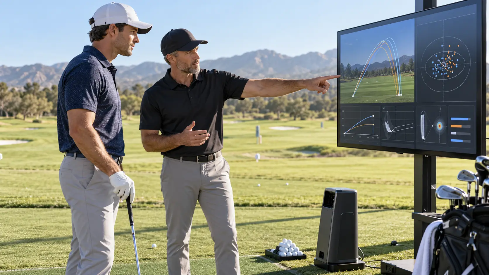 Golf Coaching with Launch Monitor