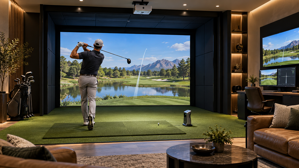 Luxury Home Golf Simulator Swing